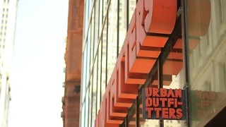 Animal rights campaigners protest outside new Urban Outfitters store