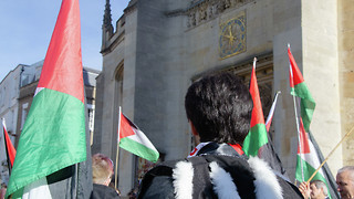 Pro-Palestine protesters hold rally during graduation ceremonies 