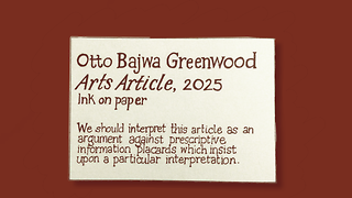 In pursuit of the perfect gallery placard