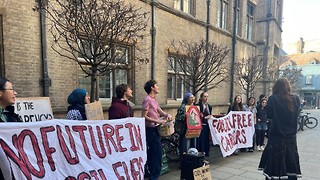 Climate activists protest for ‘ethical careers policy’