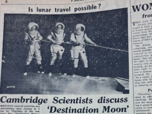 Vintage Varsity: one small step for Cambridge