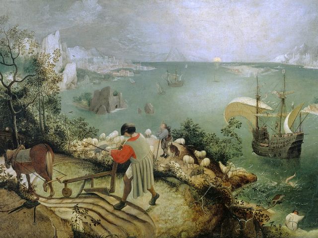 Learning from Bruegel and the fall of Icarus