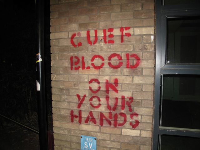 C4P vandalises University offices over divestment