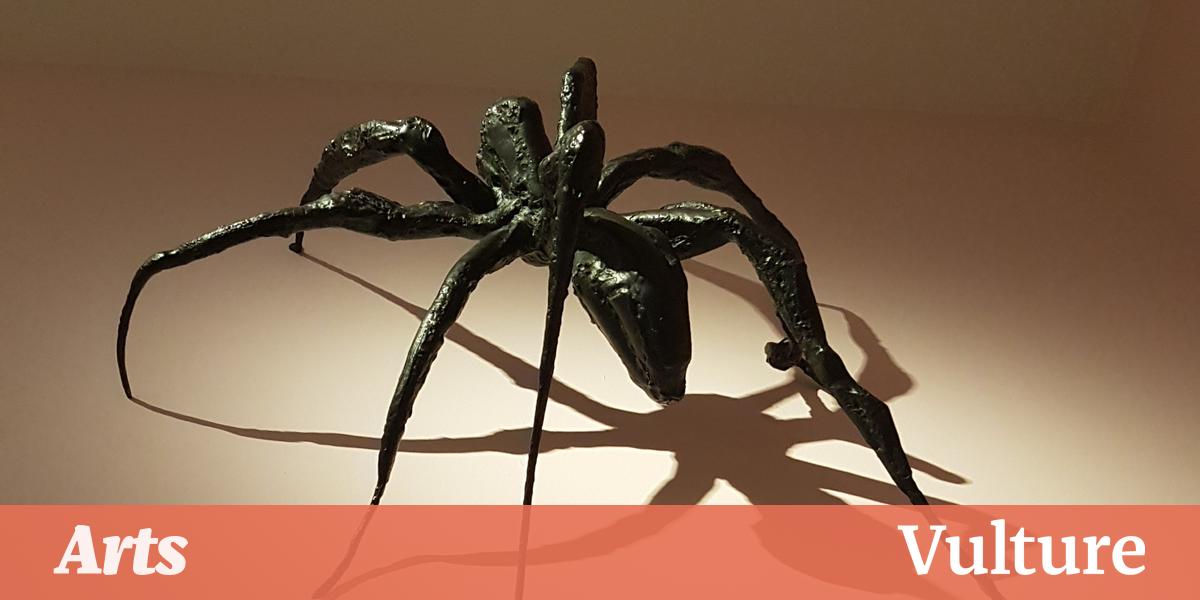 What's JR doing on top of that Louise Bourgeois spider?